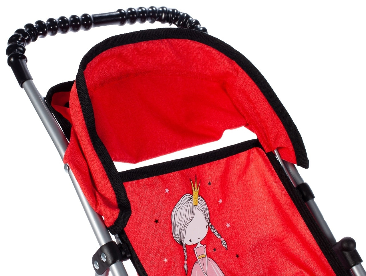 Carucior cu trei roti rosu Little Princess, Malplay 104257