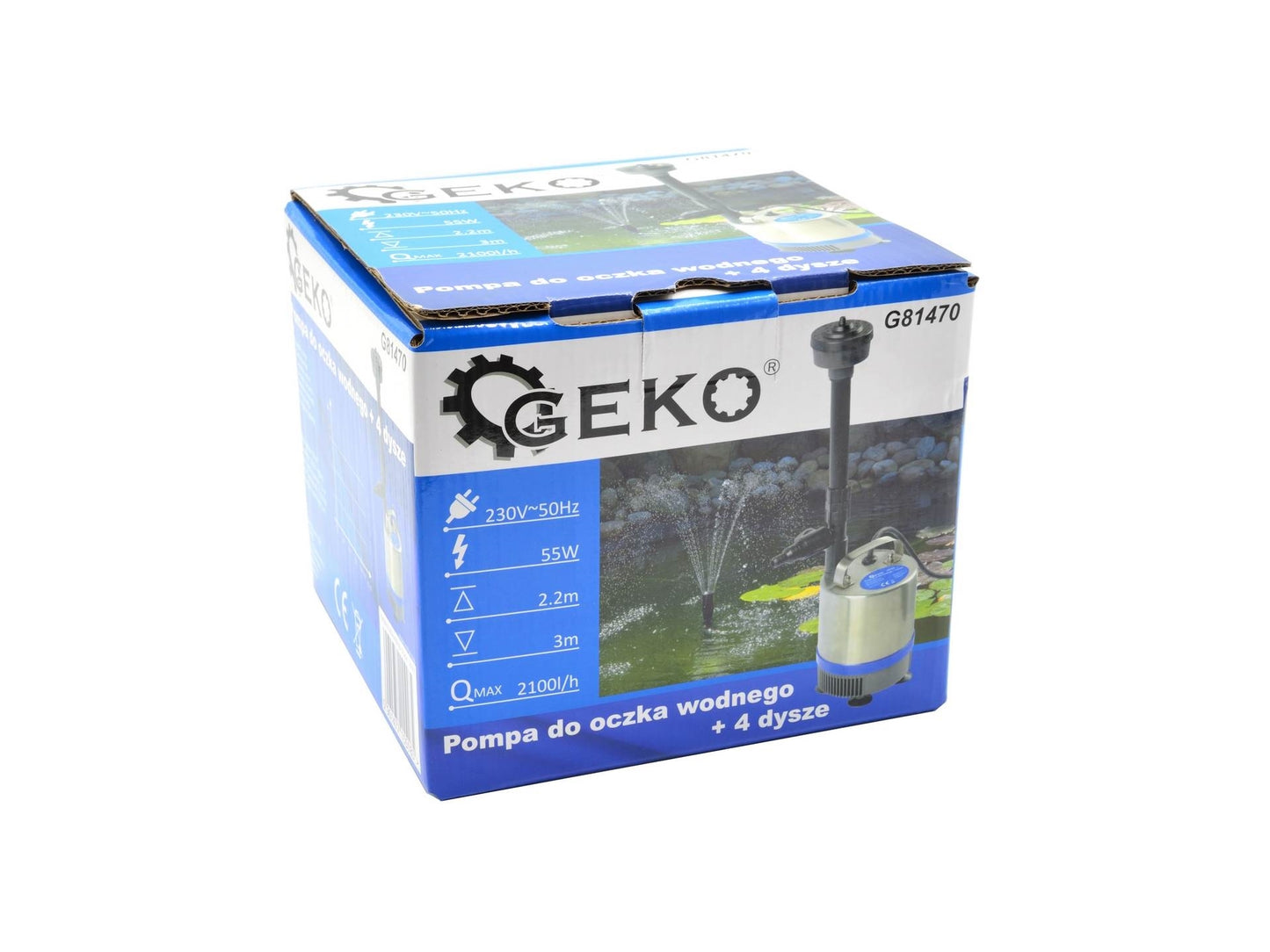 Pompa pentru iaz mic + 4 duze, GEKO G81470