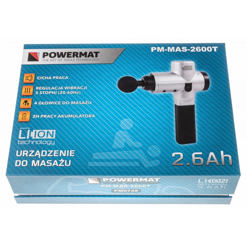 Pistol pentru masaj vibrator 90W, Powermat PM-MAS-2600T