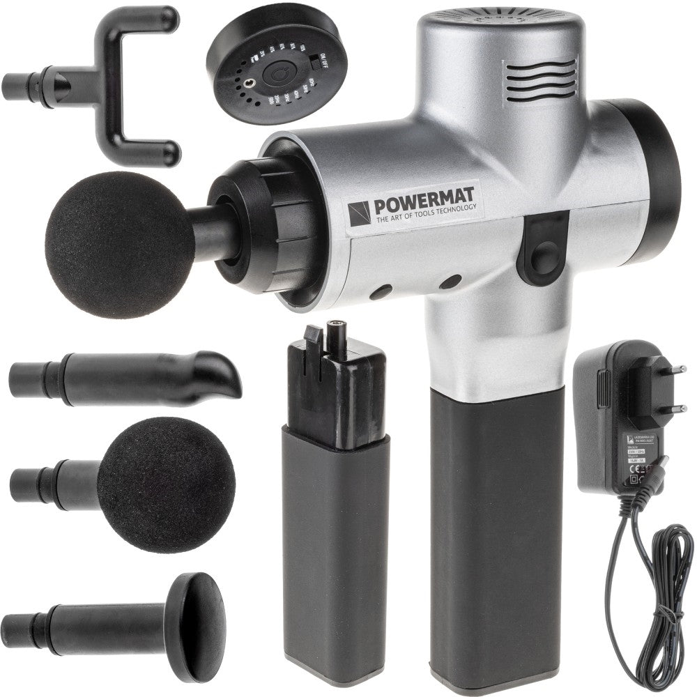 Pistol pentru masaj vibrator 90W, Powermat PM-MAS-2600T