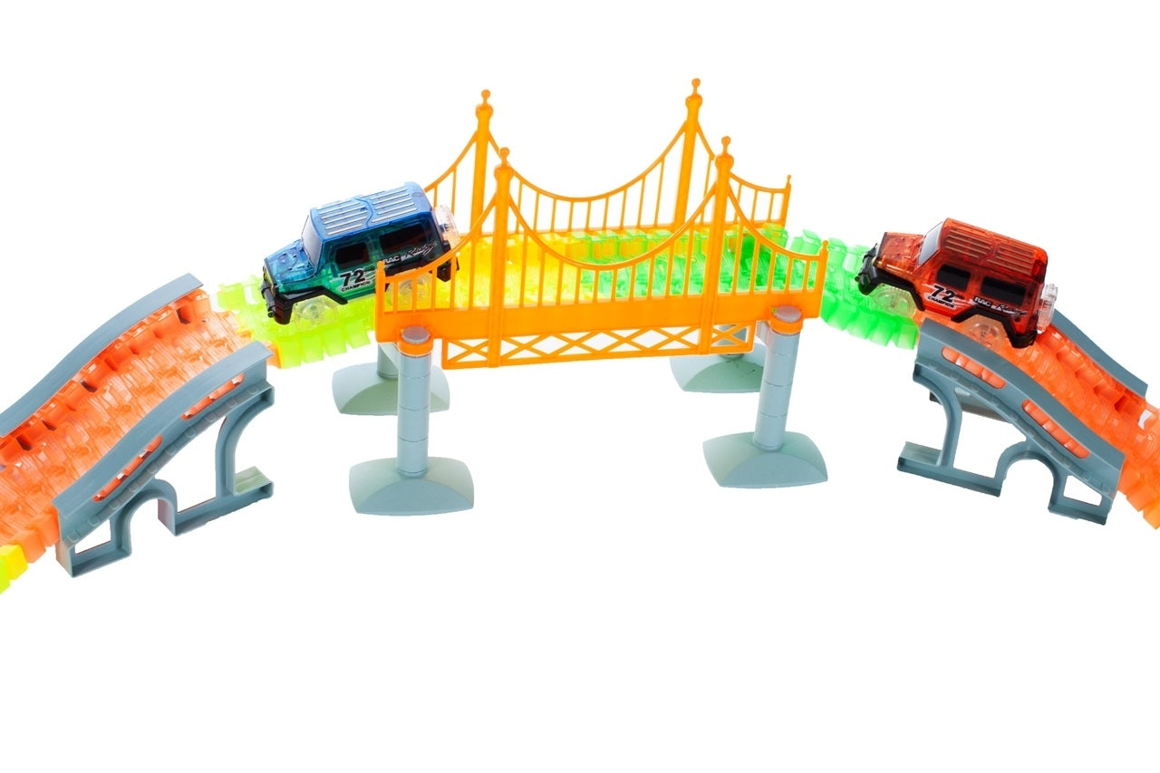 Pista stralucitoare cu vehicule 360 elemente, Malplay 107303