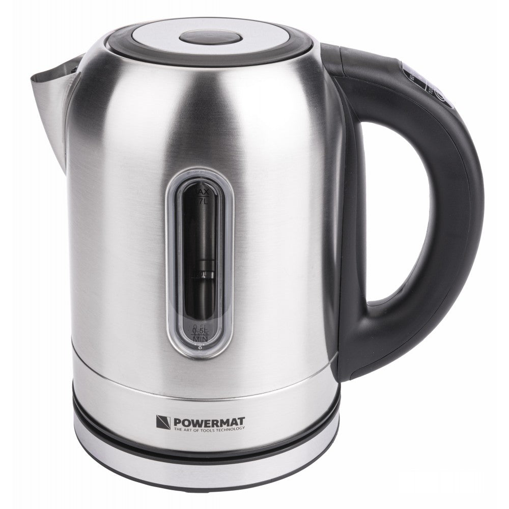 Ceainic electric din otel cu LED 2200W, Powermat PM-ECB-17-SRGBT