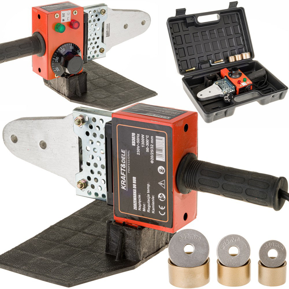 Masina de sudat tevi 1300W + 3 PRESE KRAFT, Powermat KD3070