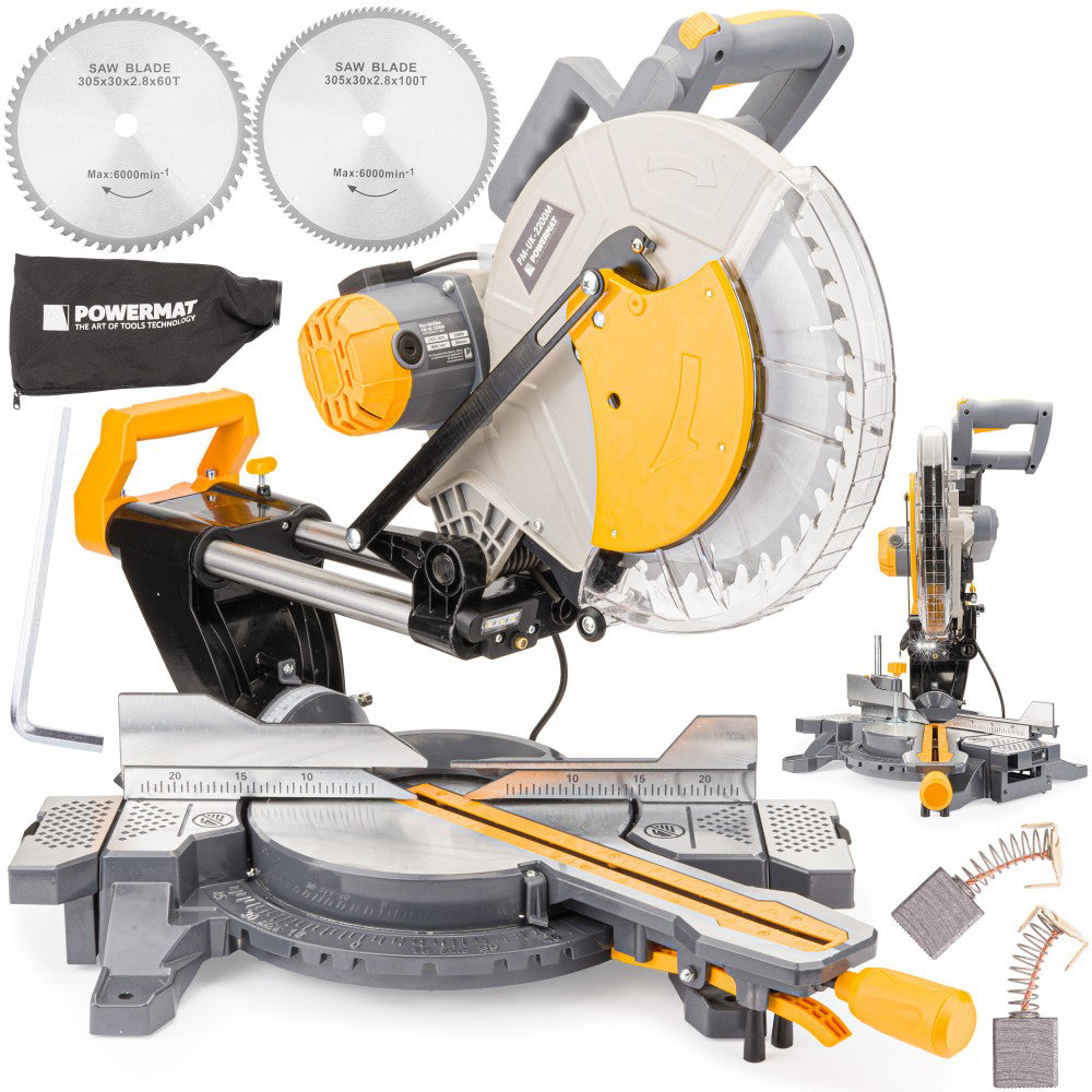 Fierastrau circular cu ghidaj pentru lemn 2200W, Powermat PM-UK-2200M