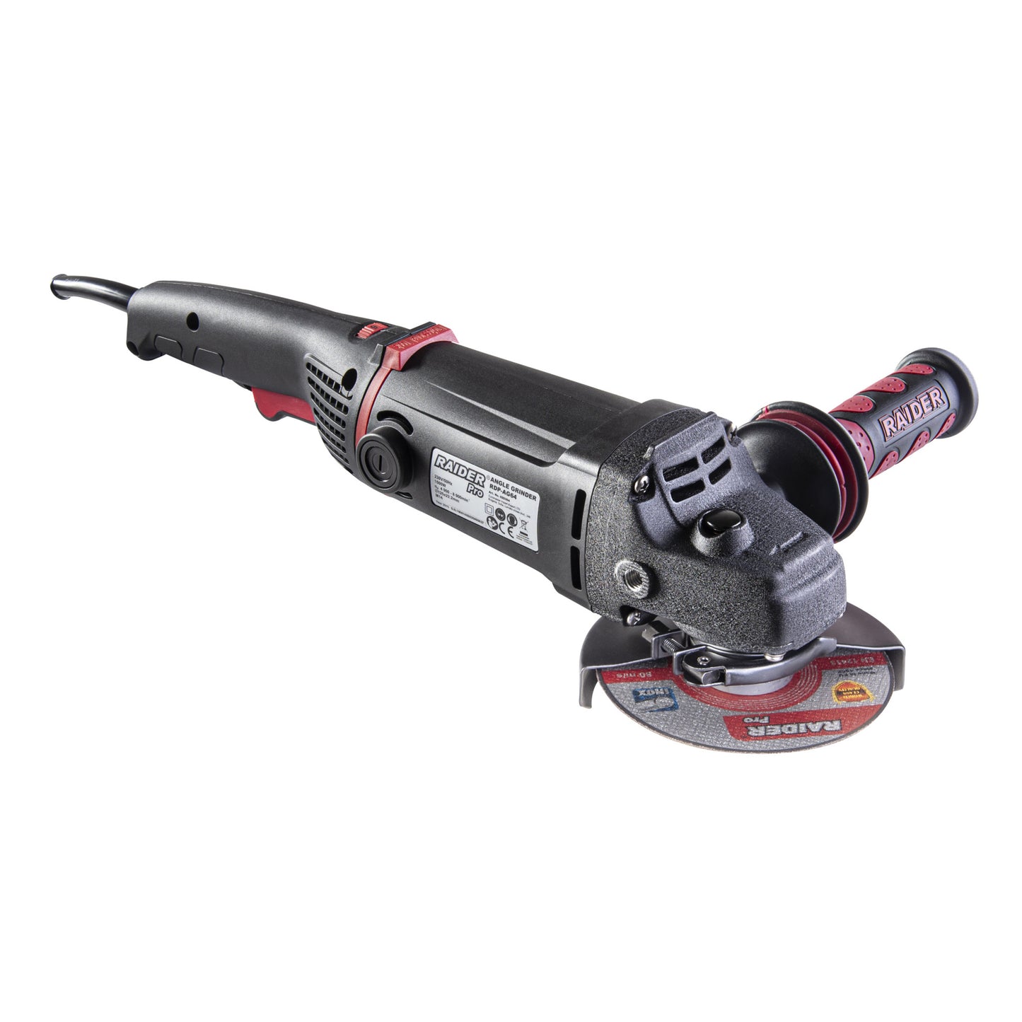 Polizor unghiular 125mm 1500W RDP-AG64 Black edition, Raider 020304