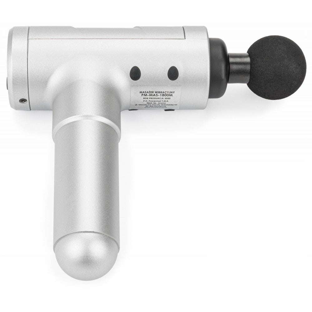 Pistol de masaj (1800mAh) + 6 accesorii, Powermat PM-MAS-1800SM