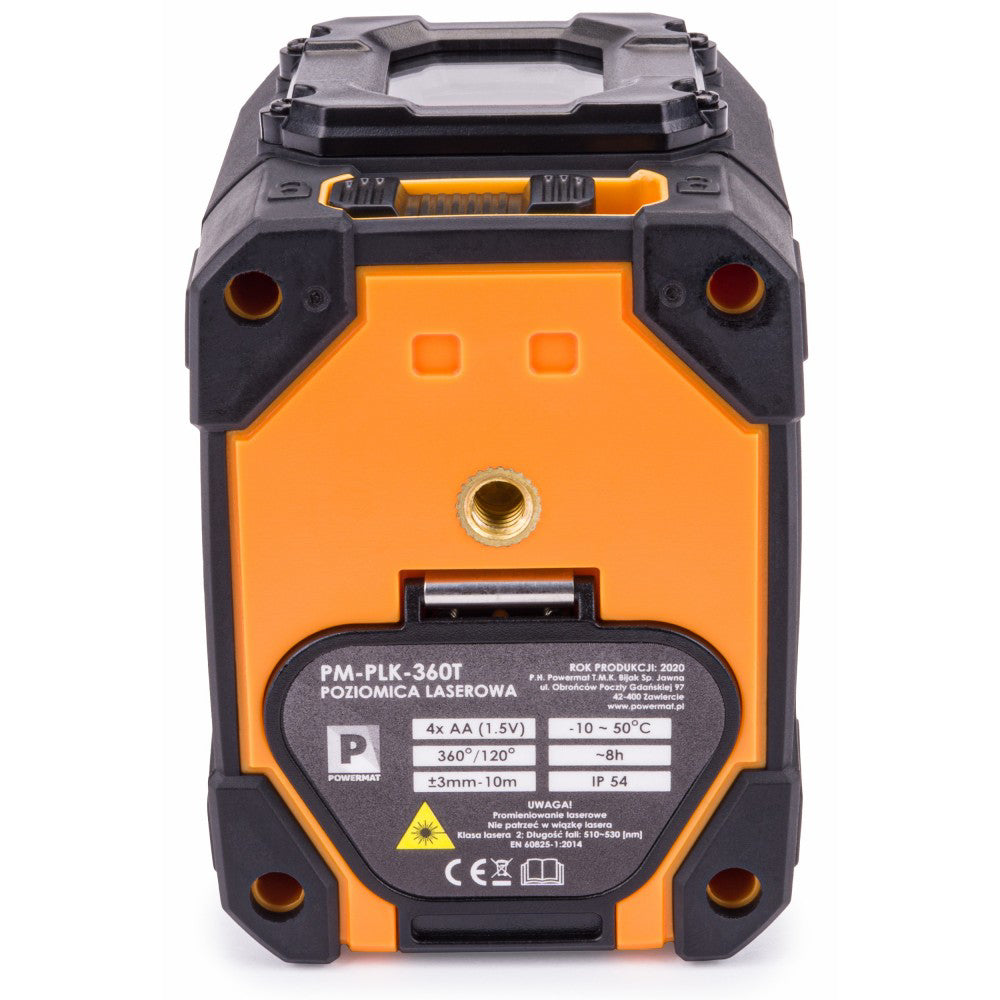 Nivela laser cu linii transversale 360°, Powermat PM-PLK-360T