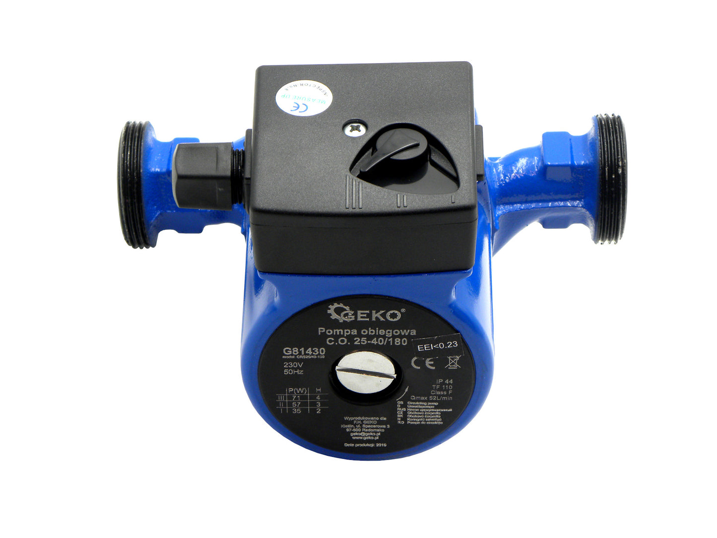 Pompa de recirculare CH 25-40/180, Geko G81430