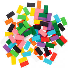 Domino cu piese din lemn 100 bucati, Malplay 108035