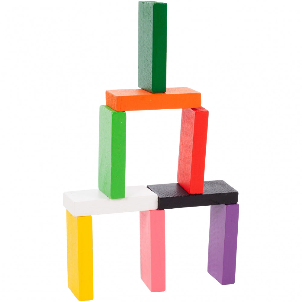 Domino cu piese din lemn 100 bucati, Malplay 108035