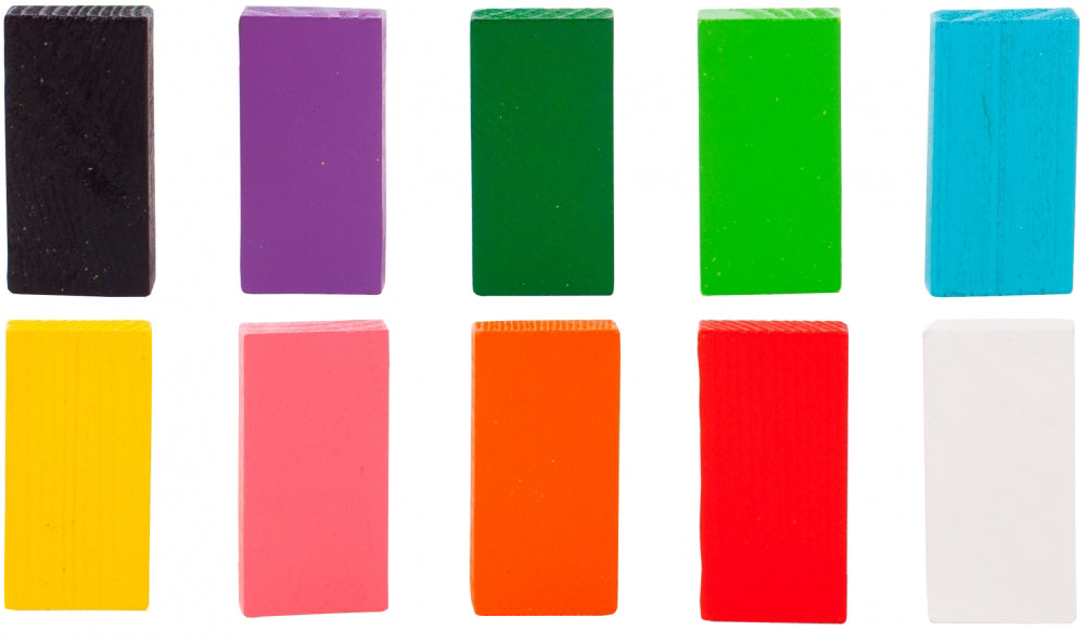 Domino cu piese din lemn 100 bucati, Malplay 108035