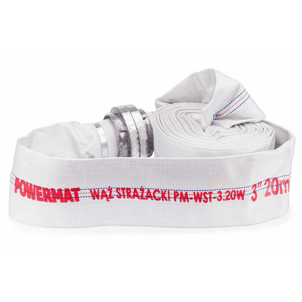 Furtun de incendiu cu cuplaje 3" 20m, Powermat PM-WST-3.20W