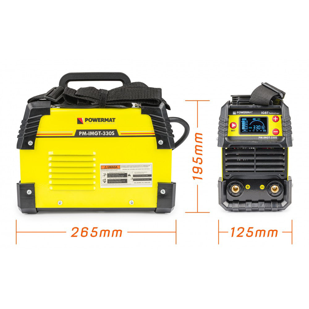 Invertor de sudura cu LCD 330A IGBT, Powermat PM-IMGT-330S