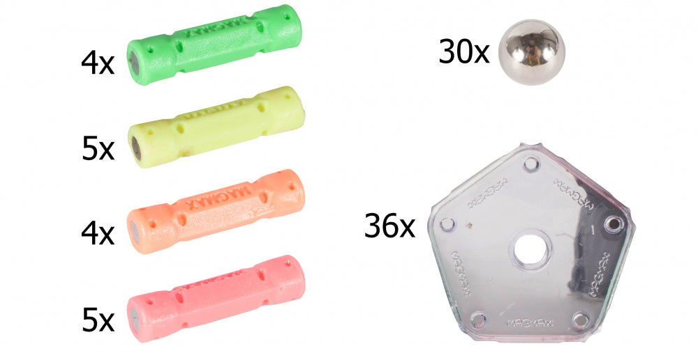 Puzzle magnetic cu 84 piese colorate, Malplay 101529