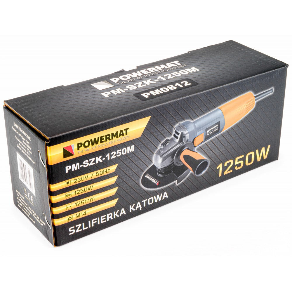 Polizor unghiular 125mm 1250W, Powermat PM-SZK-1250M