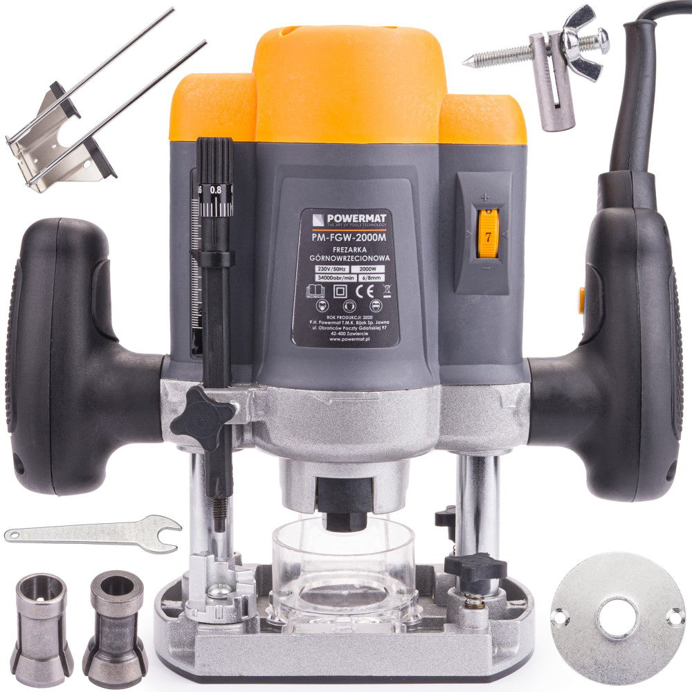Masina de frezat 2000W, Powermat PM-FGW-2000M