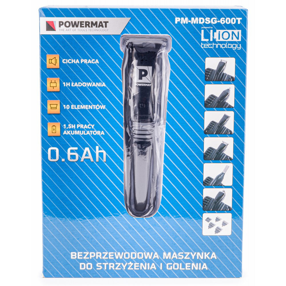 Aparat de tuns cu acumulator + accesorii, Powermat PM-MDSG-600T