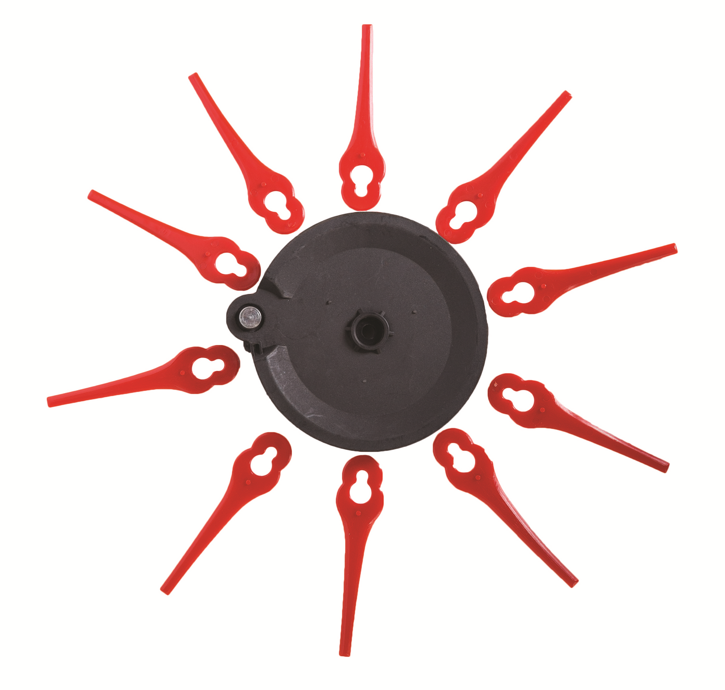 Set disc si 10 lame plastic pentru trimmer iarba RD-GTL22, Raider 110253