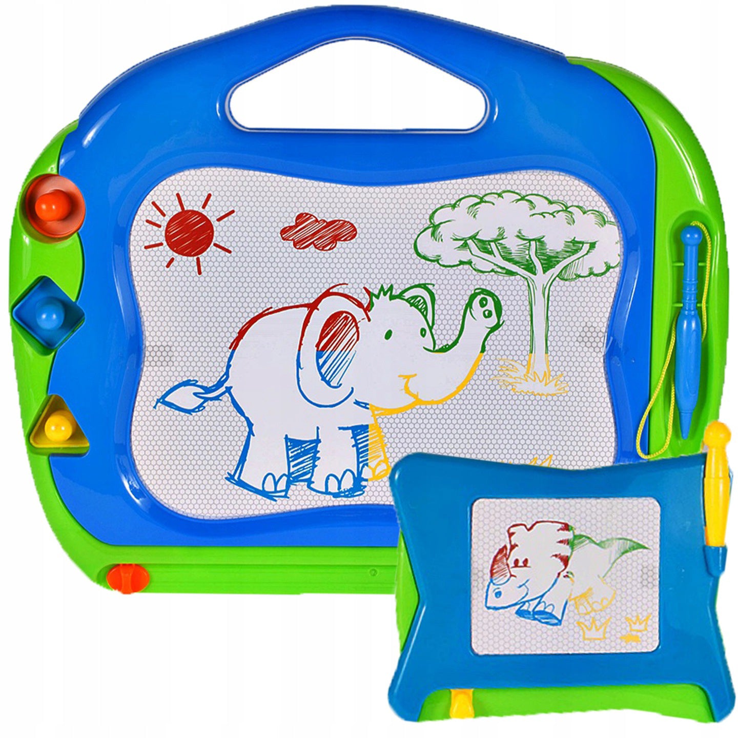 Tabla de scris magnetica colorata 2 in 1, Malplay 106298