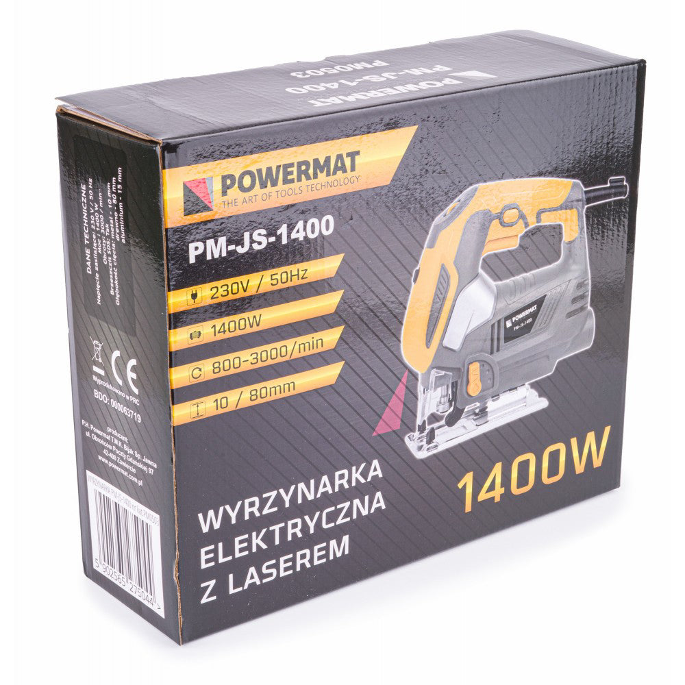 Fierastrau pendular 1400W cu laser, Powermat PM-JS-1400