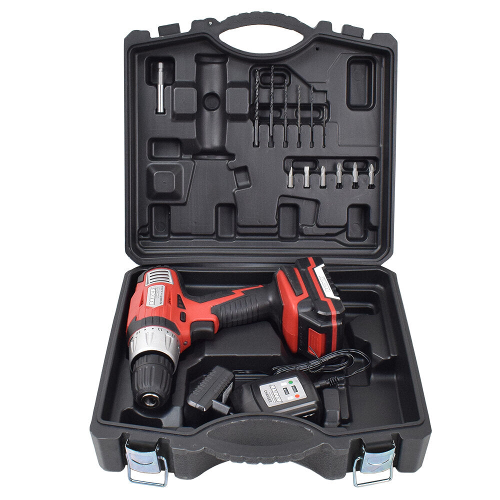 Bormasina cu acumulator 1250rpm 18V 1.5Ah 26Nm + accesorii, Raider 030145