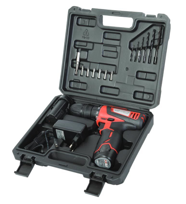 Masina de gaurit/insurubat 12V 2x1.5Ah 28Nm RD-CDL26, Raider 030148