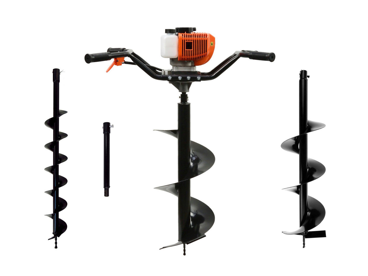 Motoforeza de pământ cu 3 burghie + adaptor 50cm, Geko G84021