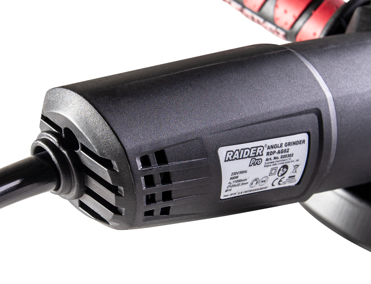 Polizor unghiular 125mm x 900W RDP-AG62 Black Edition, Raider 020302