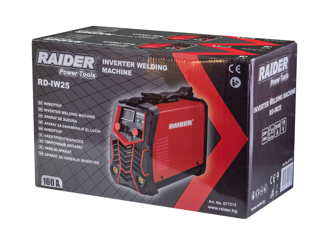 Aparat de sudura tip invertor 160A RD-IW25, Raider 077212
