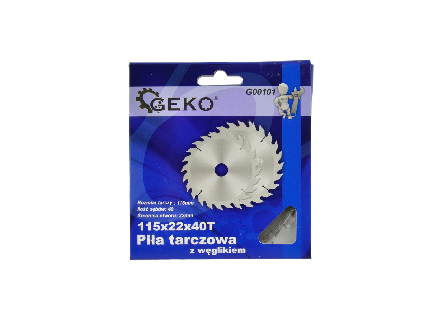 Disc circular pentru lemn 115x22x40T, Geko G00101