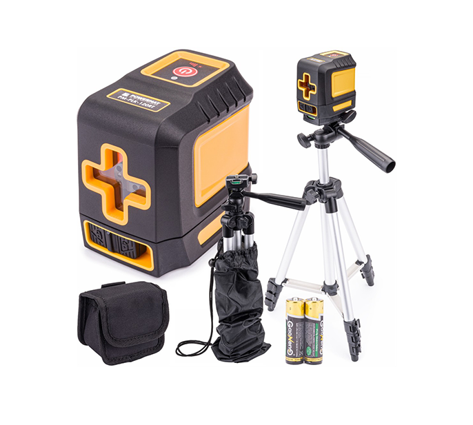 Nivel laser transversal + trepied și husă de transport,  Powermat PM-PLK-120RT