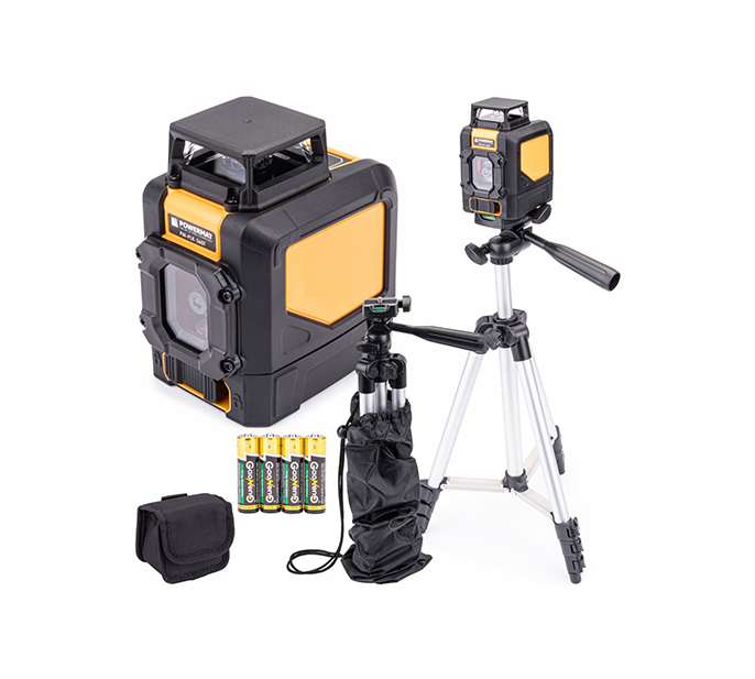 Nivela laser cu linii transversale 360°, Powermat PM-PLK-360T