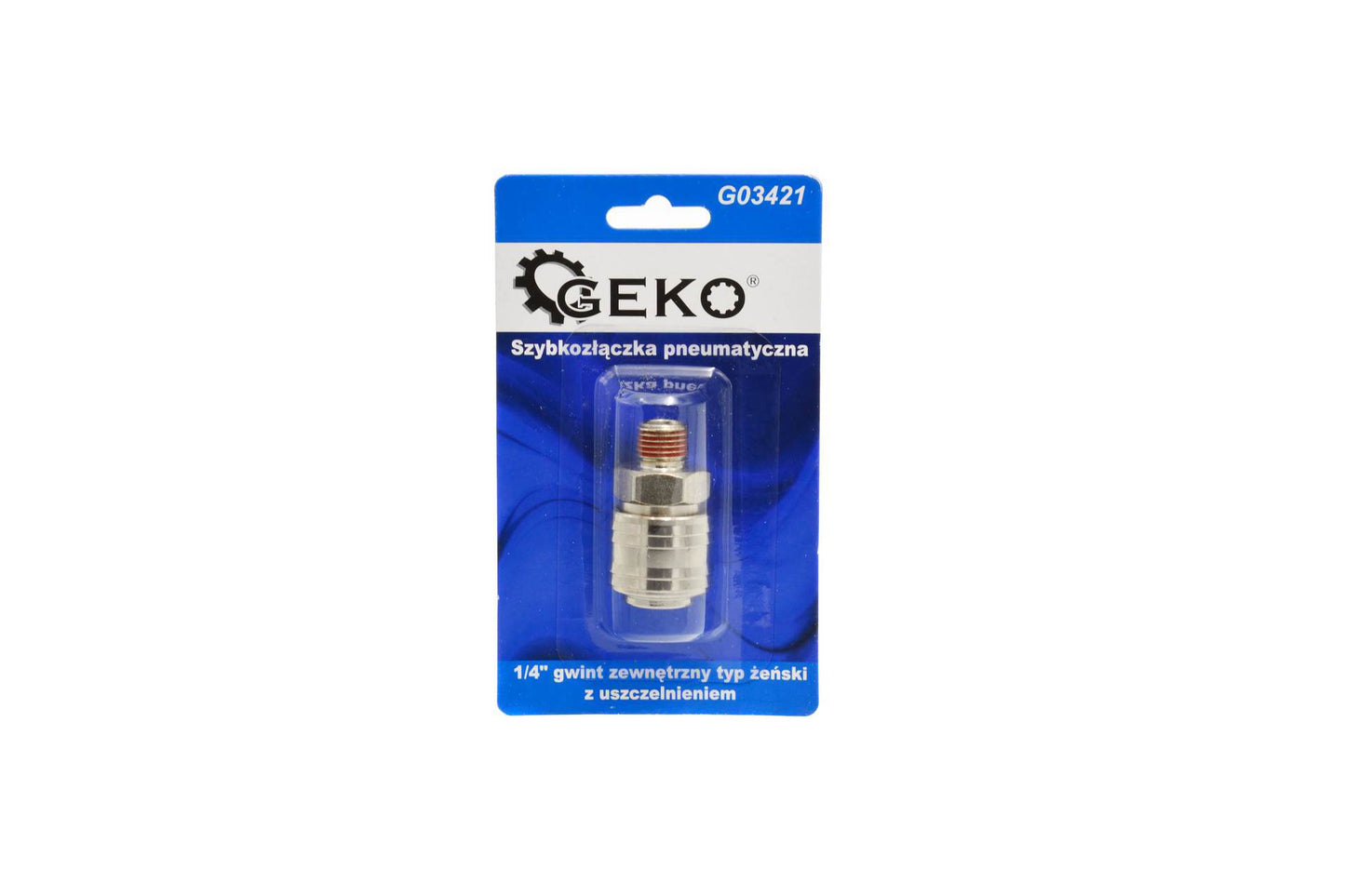 Cuplaj pneumatic rapid tip 1/4" cu etanșare, Geko G03421