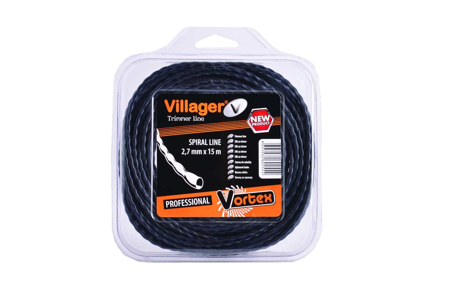 Fir nailon pentru trimmer 2.7mmx15m, Villager Vortex