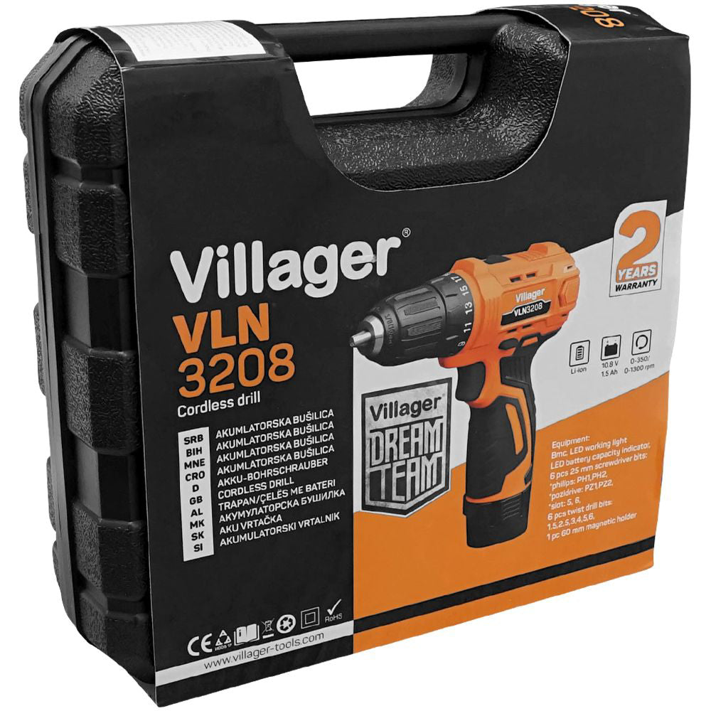 Masina de gaurit/insurubat cu acumulator VLN 3208, Villager