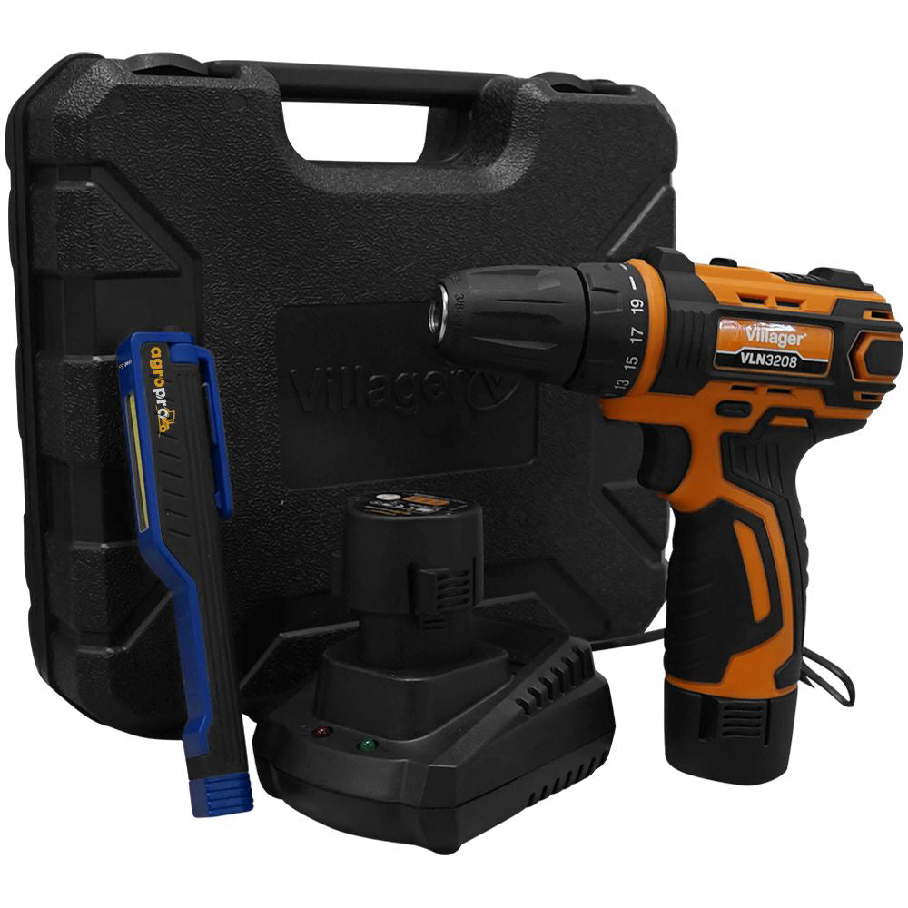 Masina de gaurit/insurubat cu acumulator VLN 3208, Villager