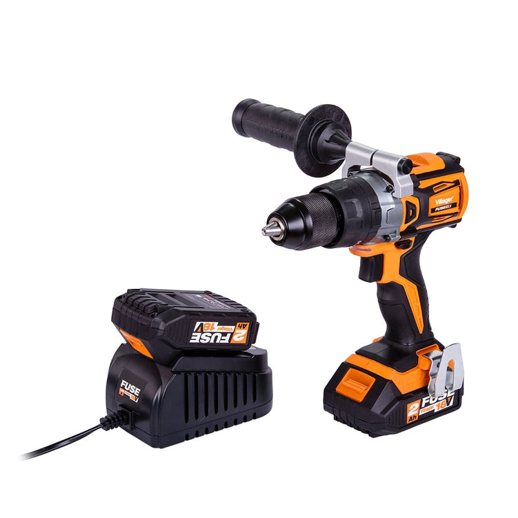 Mașină de găurit/înșurubat FUSE VLP 5120 + 2 baterii si încărcător, Villager