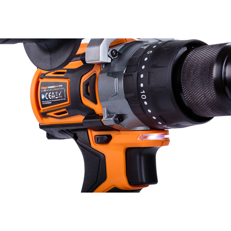 Mașină de găurit/înșurubat FUSE VLP 5120 + 2 baterii si încărcător, Villager