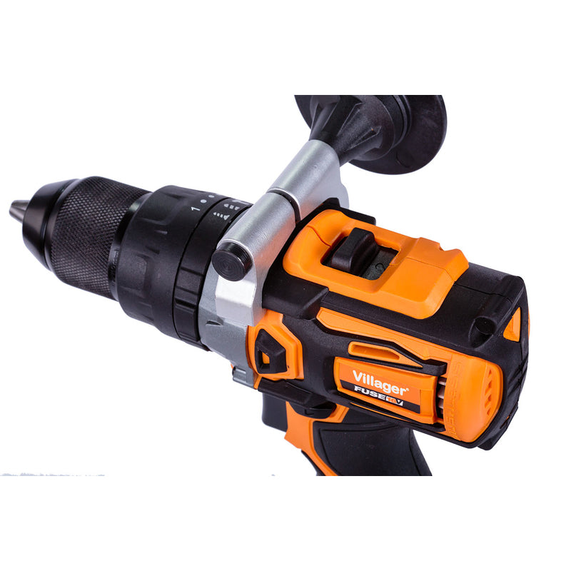 Mașină de găurit/înșurubat FUSE VLP 5120 + 2 baterii si încărcător, Villager