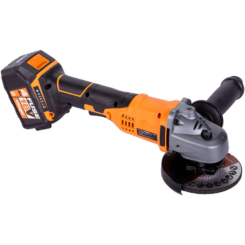 Polizor unghiular cu acumulator FUSE VLN 4320 (fără baterie și încărcător), Villager