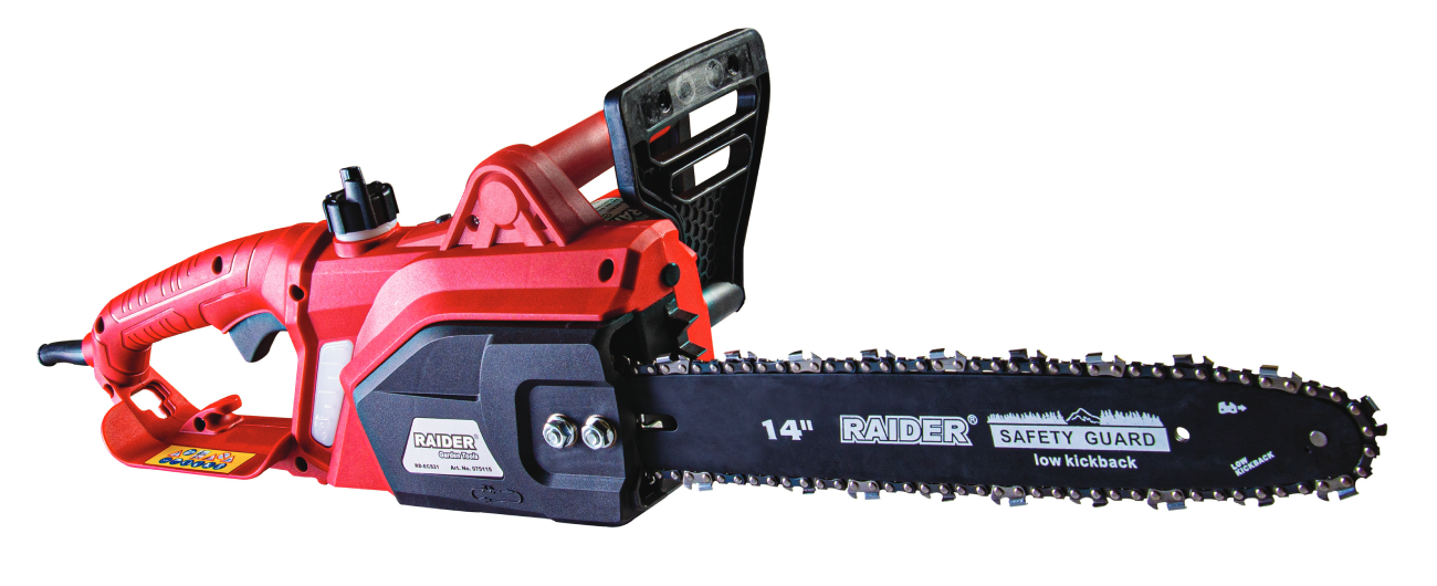 Fierastrau cu lant electric 355mm (14") 1800W 3/8".050" (1.3mm) 52 RD-ECS21, Raider, 075115