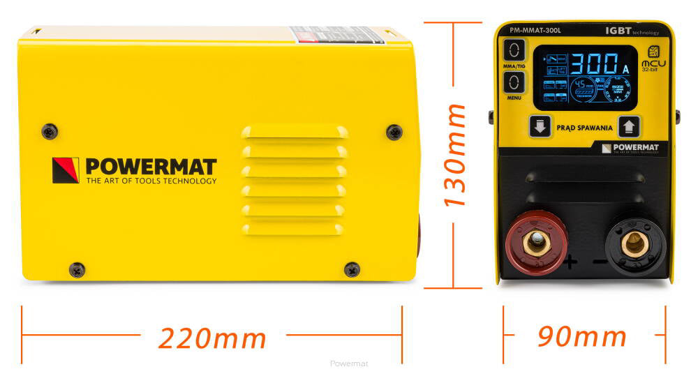 Masina de sudat cu invertor TIG PM-MMAT-300L, Powermat, PM-MMAT-300L
