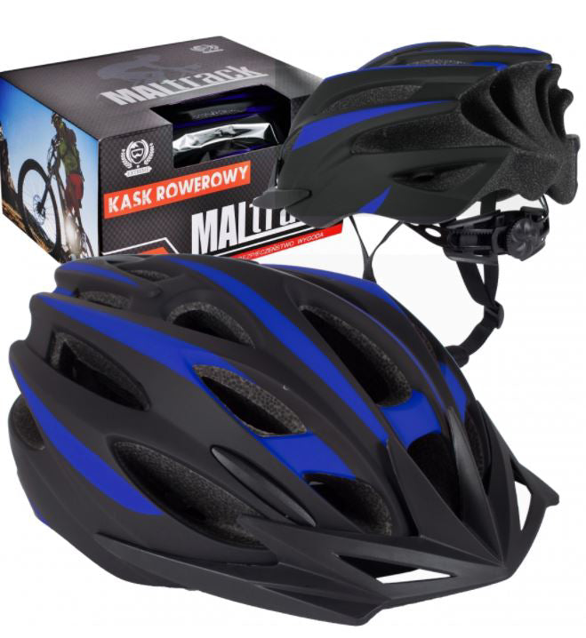 Casca bicicleta Sporting Black-Blue, dimensiune 55-59 cm, MalTrack, 108280