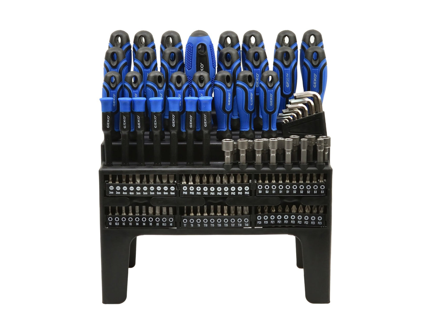 Set 122 surubelnite cu biti Geko G32007