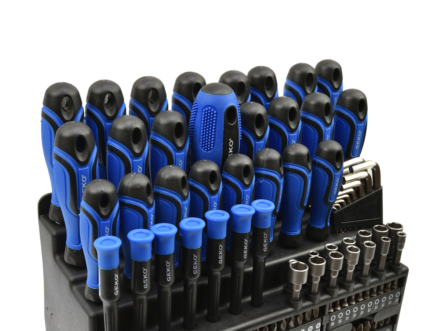 Set 122 surubelnite cu biti Geko G32007