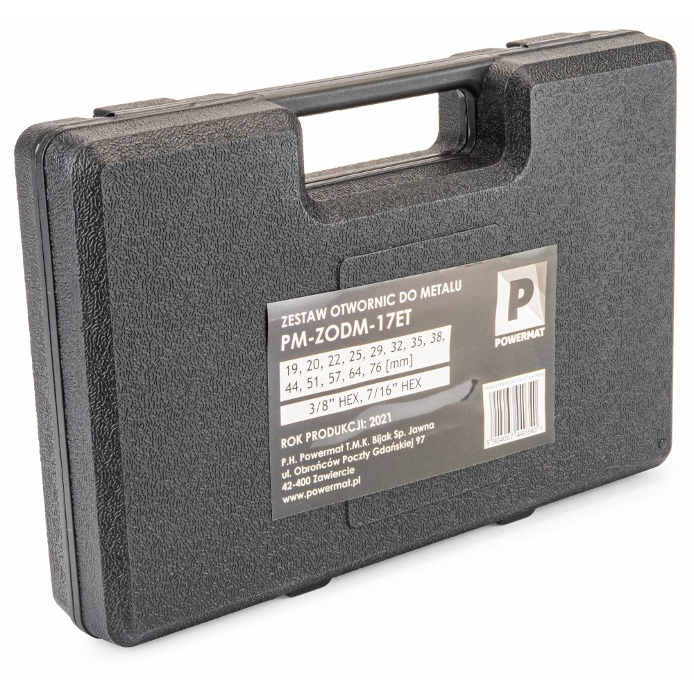 Set 17 burghie pentru metal, lemn, bimetal PM-ZODM-17ET Powermat PM1036