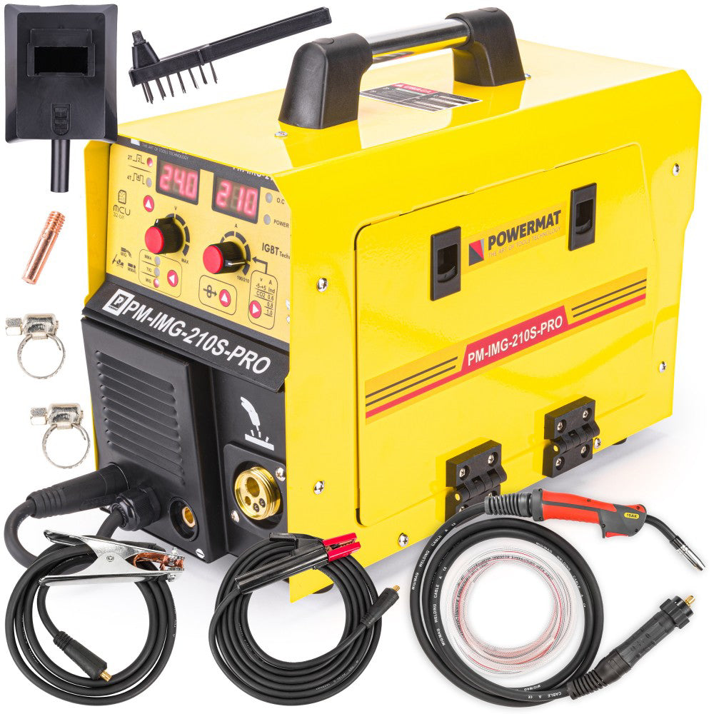 Aparat de sudat migomat 210A MIG / MAG / MMA / TIG PM-IMG-210S-PRO Powermat PM0965
