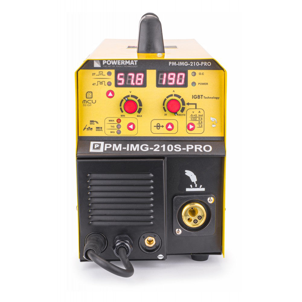 Aparat de sudat migomat 210A MIG / MAG / MMA / TIG PM-IMG-210S-PRO Powermat PM0965
