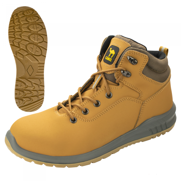 Bocanci de lucru cu bombeu metalic, marimea 40, ArtMas, CAMEL