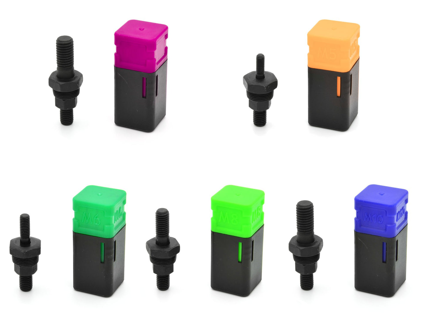 Set 5 adaptori pentru nituit M5-M12 Geko G01355A